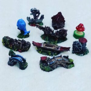 20li Akvaryum Dekoru - Mini Set