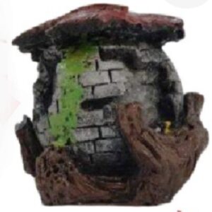 Akvaryum Ahşap Fıçı Ev